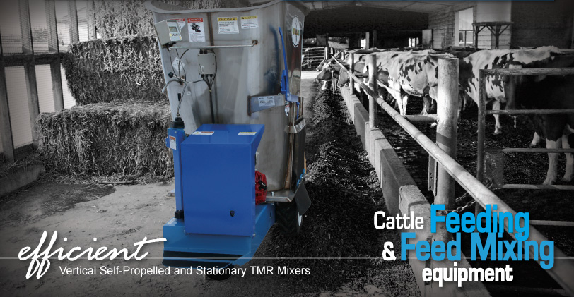 efficient Vertical Self-Propelled and Stationary TMR Mixers...Cattle Feeding & Feed Mixing Equipment
